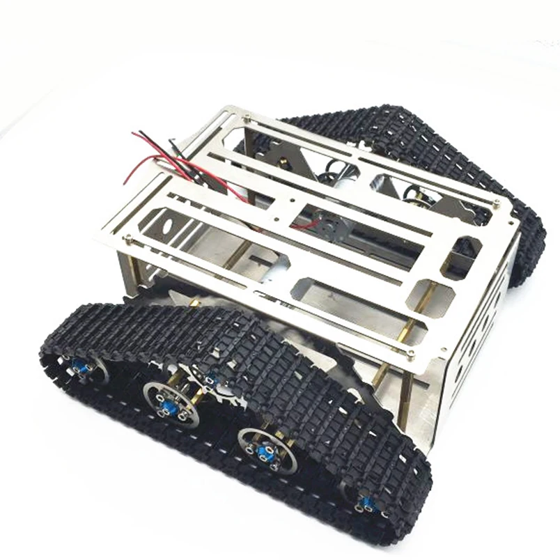 Шасси танка из алюминиевого сплава для DIY RC Интеллектуальный робот-автомобиль настенный гусеничный трактор гусеничный игрушки шасси