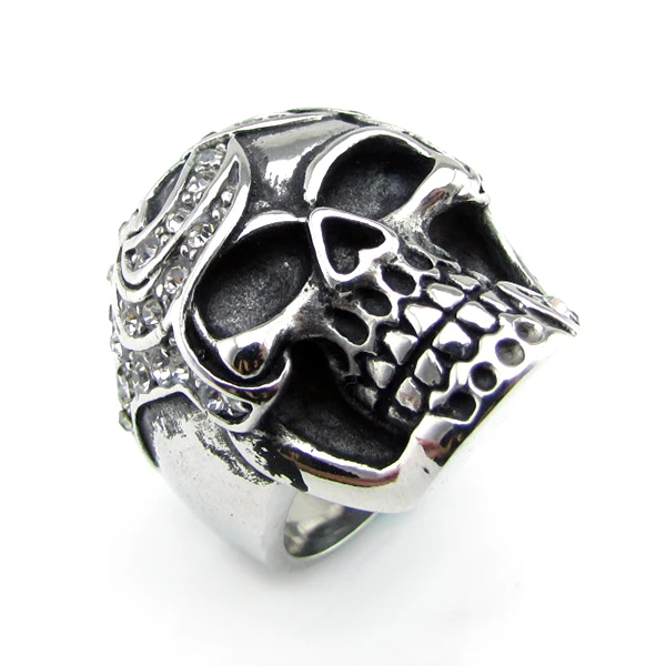 Бесплатная доставка смешанные размеры панк ужасное 316L нержавеющая сталь