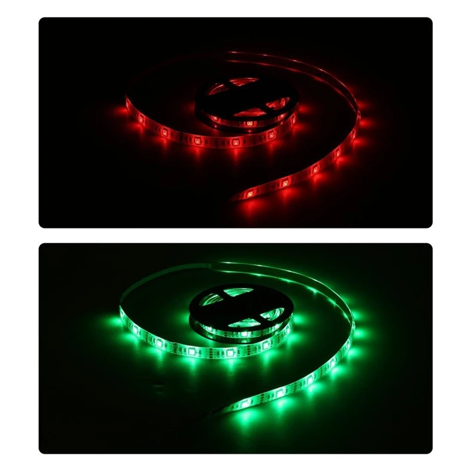Музыкальная Светодиодная лента SMD5050 водонепроницаемая RGB полоска с USB-разъемом