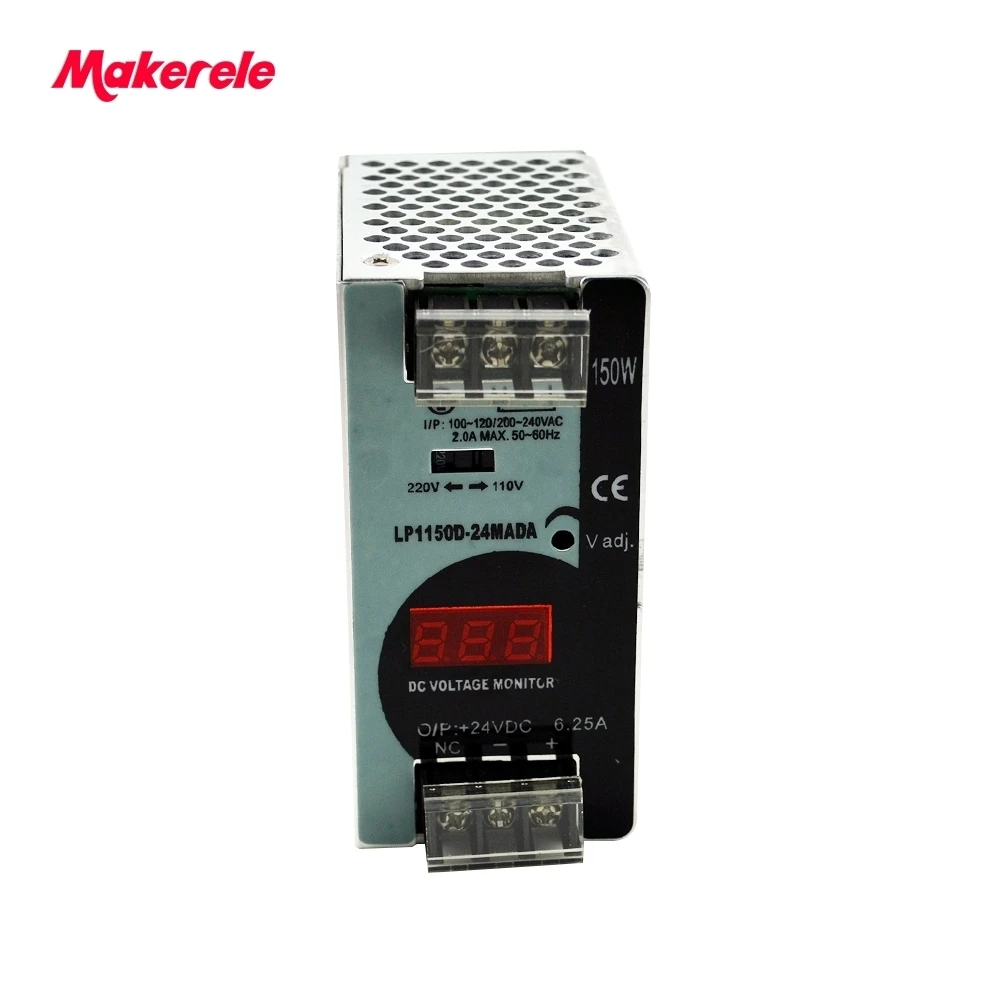 Фото LP Series Din Rail single output switching power supply 25W 50W 100W 150W 300W 500W Digital Display 12/24V ac dc with Ce Approve №5