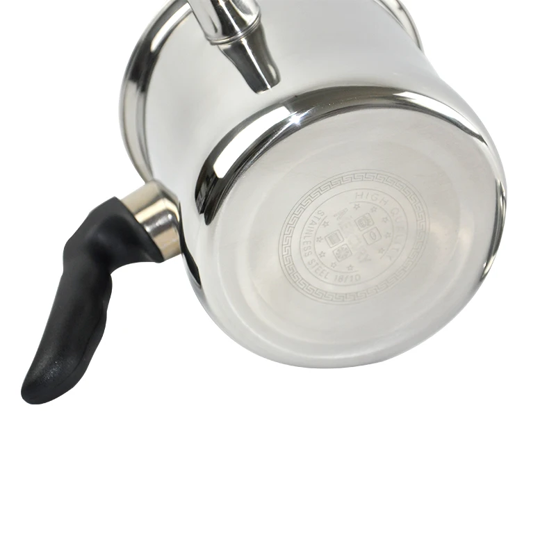 Stainless Steel Milk Boiling Pot Double Wall Whistling With Handle Induction Bottom | Дом и сад