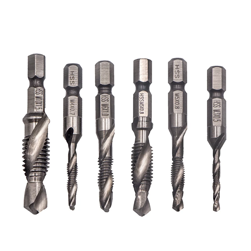 BDCAT 1/4 &quotшестигранный хвостовик Сверло HSS метрические винтовые резьбовые