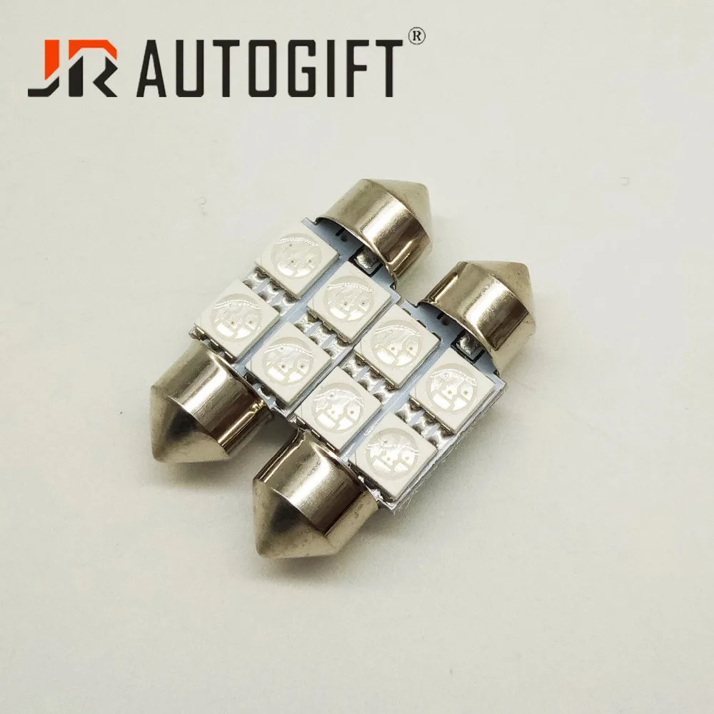 10 шт. гирлянда 5050 4 smd 31/36 мм Автомобильная светодиодный ная лампа 24 в 12 В