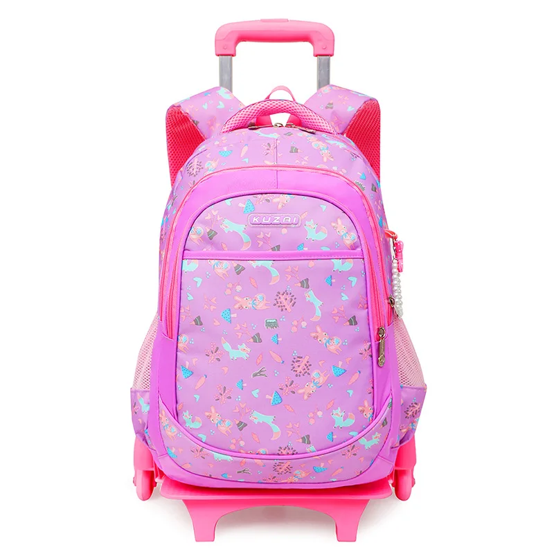 Набор детских школьных сумок на колесиках рюкзаки для девочек детские