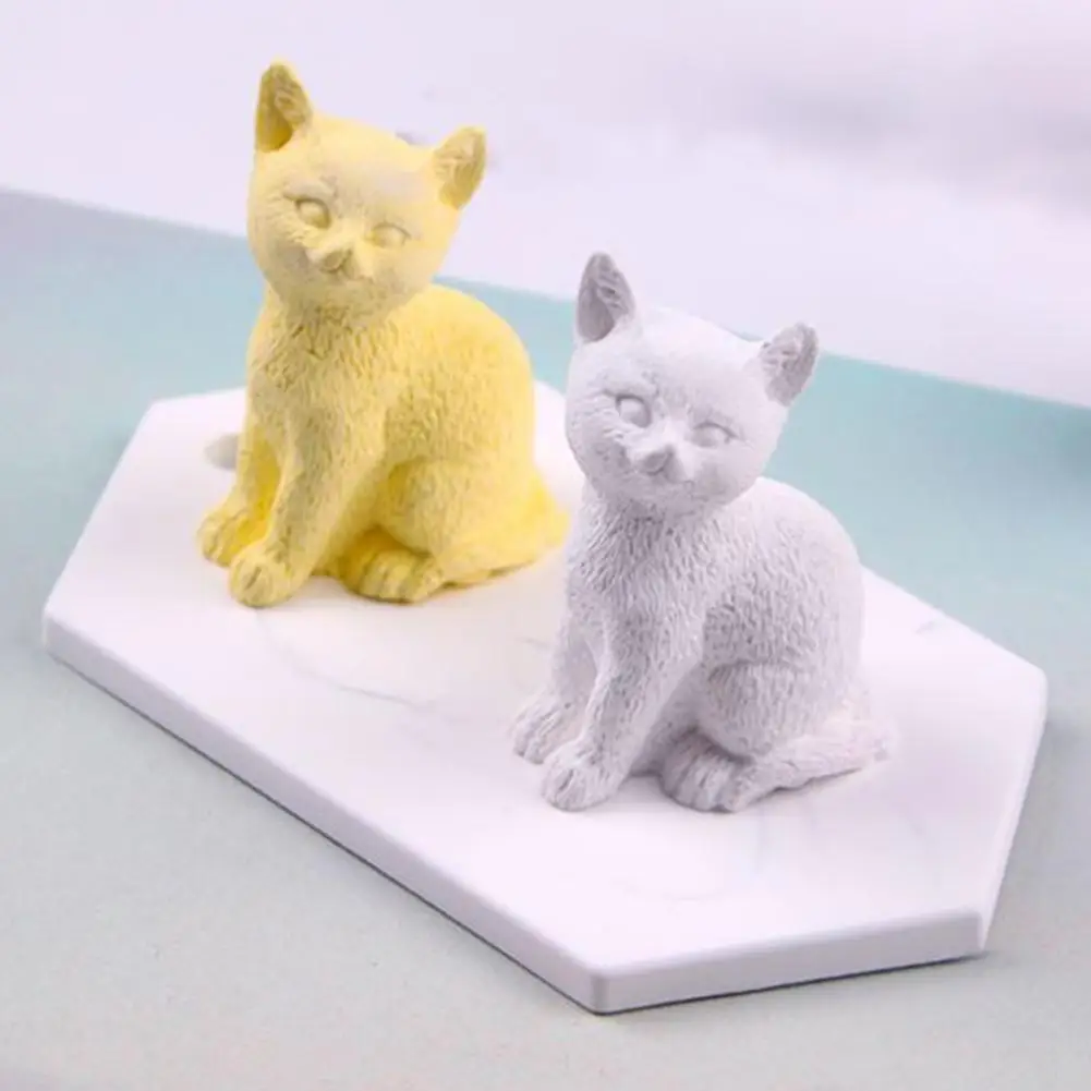 Форма для кошачьих свечей DIY силиконовая форма изготовления шоколадного торта
