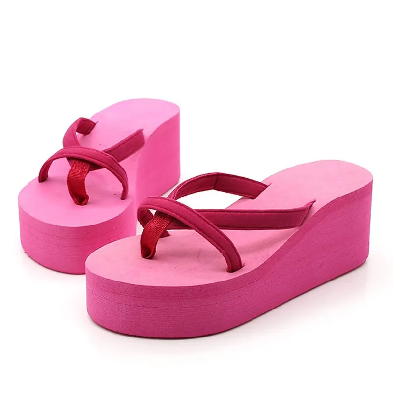 Женские босоножки на высоком каблуке; Zapatillas; Летняя обувь; модные шлепанцы с ремешками; пляжные вьетнамки; однотонные шлепанцы; коллекция года