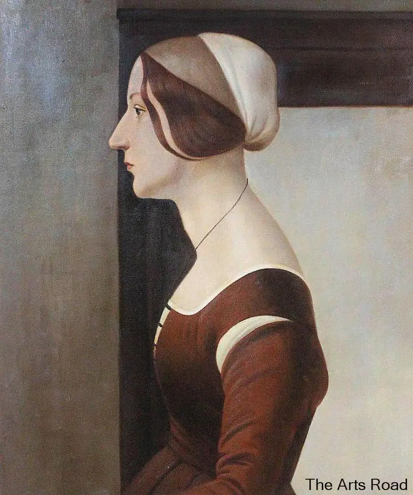 Ручная работа Женская Живопись портрет молодой женщины от Sandro Botticelli настенное