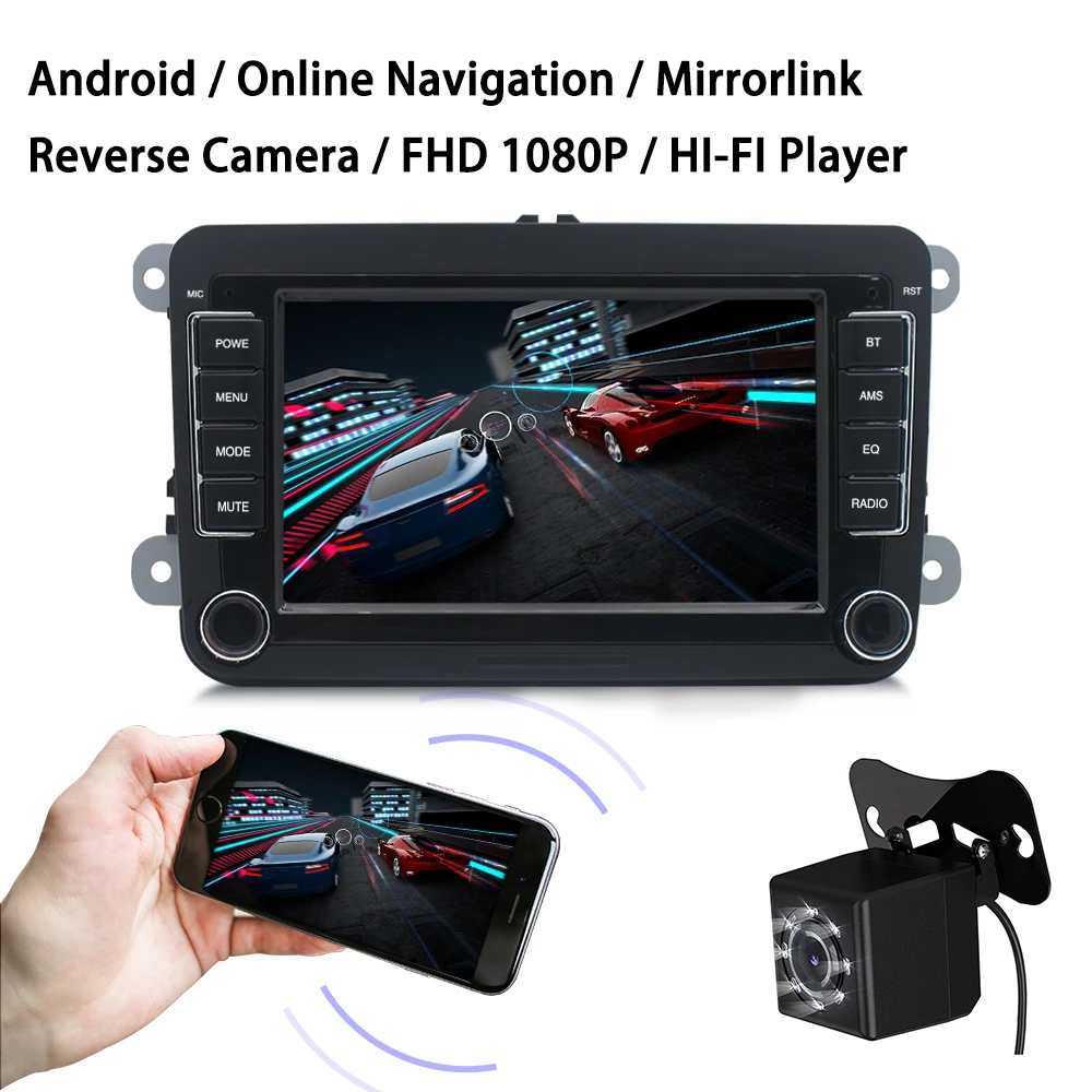 7 дюймов MP5 плеер для Volkswagen все модели с Android Системы интернет навигация IOS Mirolink