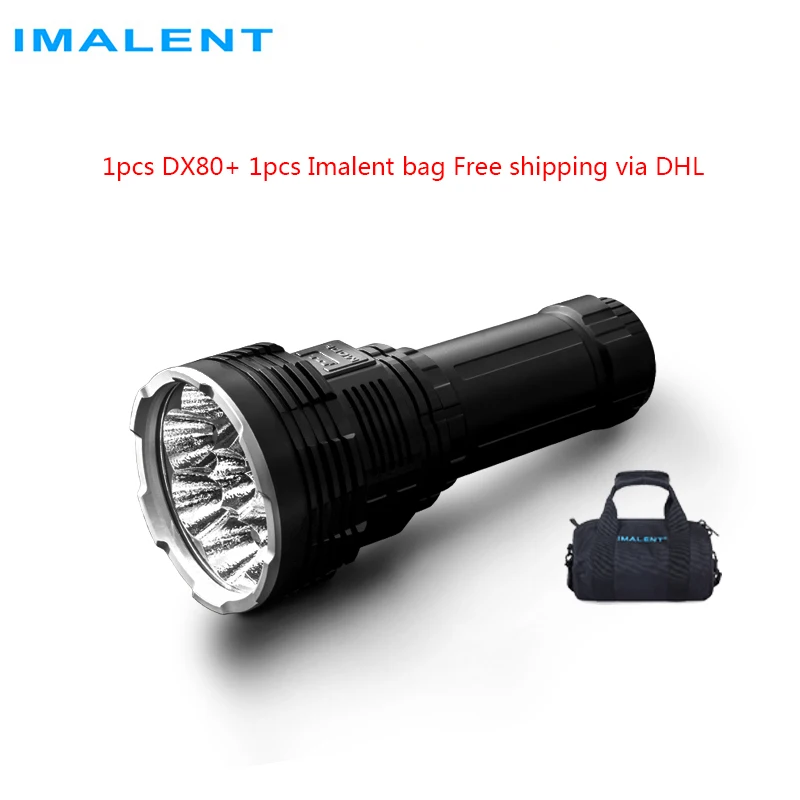 IMALENT DX80, Заводская распродажа, мощный светодиодный фонарик CreeXhp70.2, 32000 люмен, ультра яркий фонарик, водонепроницаемый перезаряжаемый фонарь