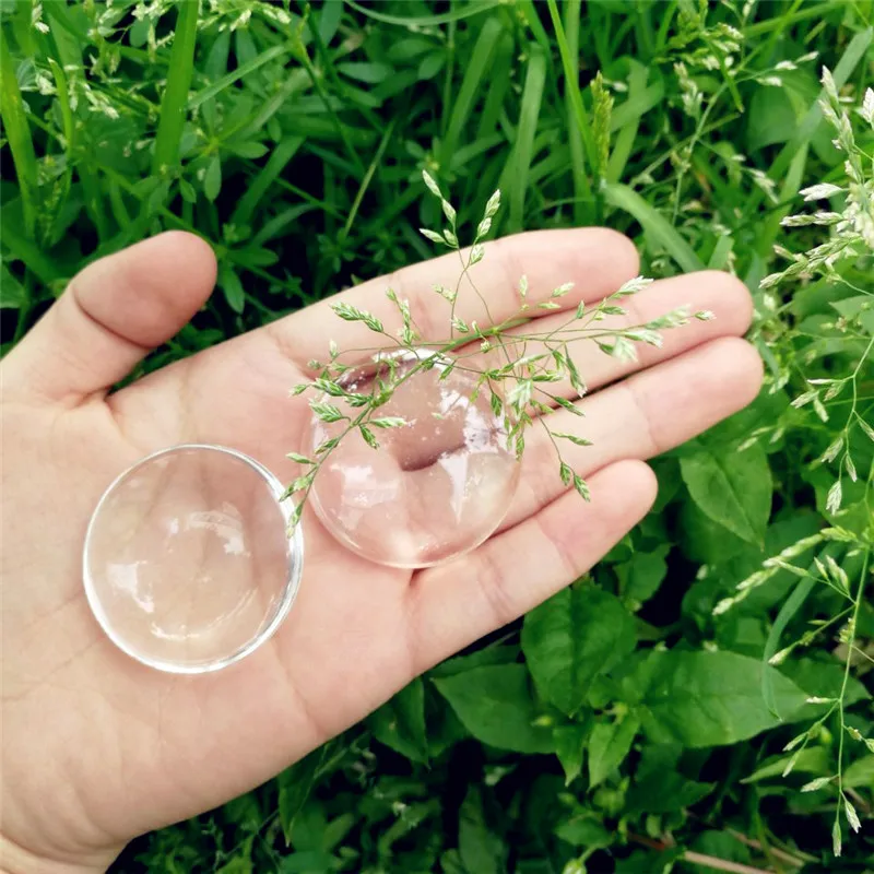 Высокое качество 100 шт./лот 8 мм-40 мм на выбор круглая плоская прозрачная бижутерия