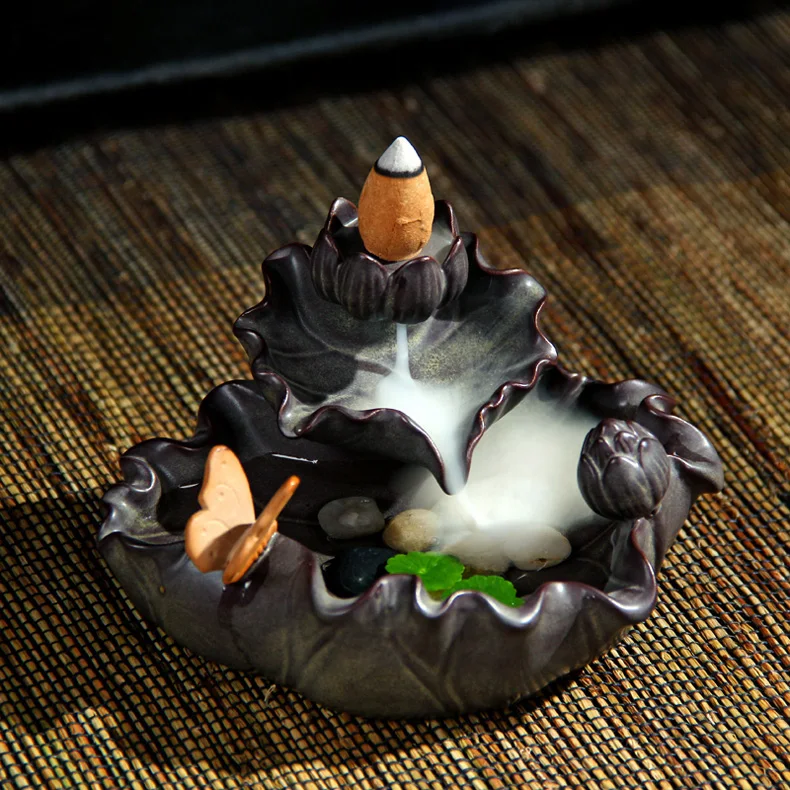 Высокое качество Керамика Будды креативный обратного потока Ладан горелки