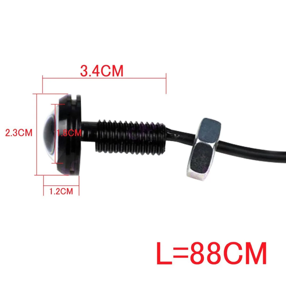 AutoEC 3W Автомобильные мотоциклетные светодиодные дневные ходовые огни