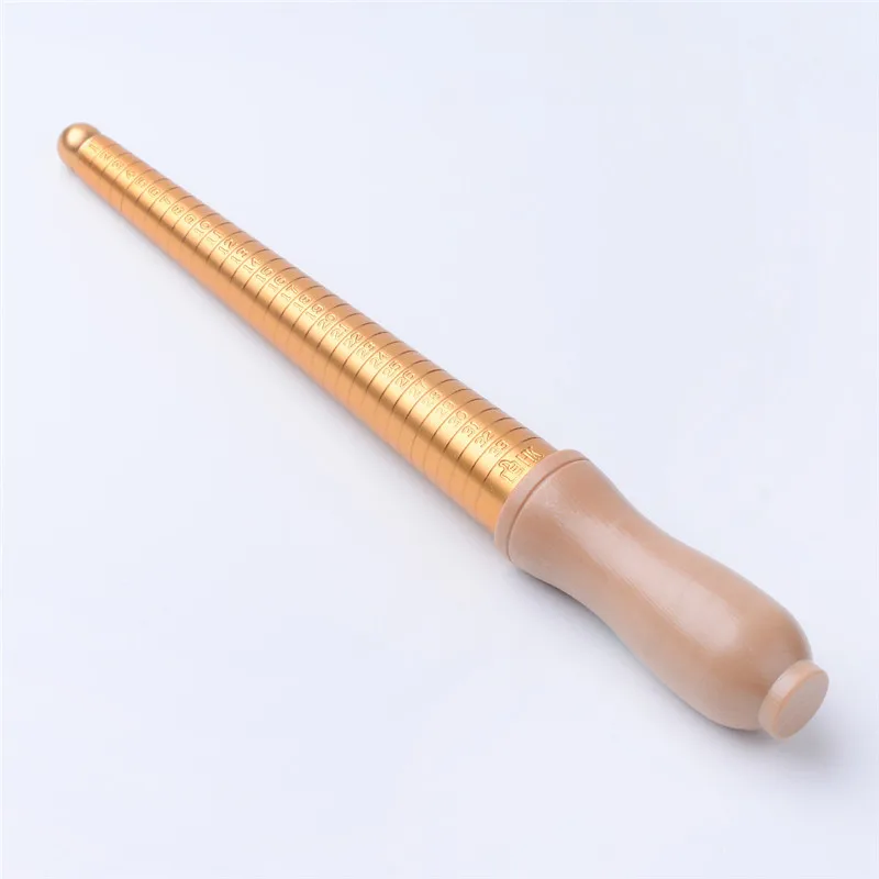 

Brass Ring Size Sticks Ring Mandrel BurlyWood for DIY Jewelry Ring Making Measuring Tools 240x30mm