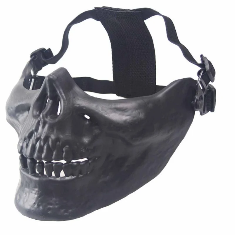 1 шт. велосипедная маска череп скелет Пейнтбол CS игровая Защита половины лица на