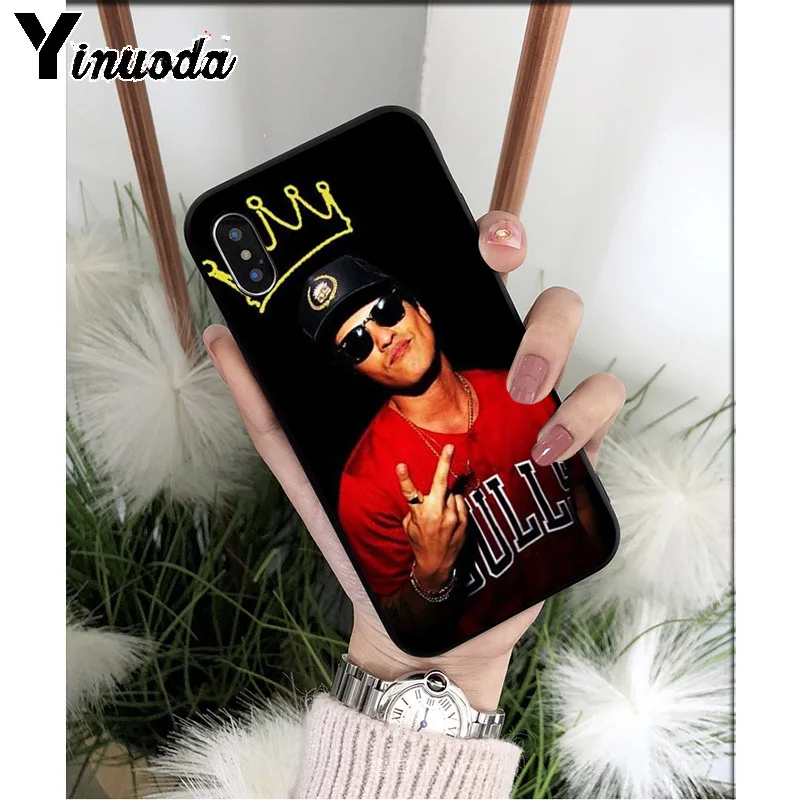 Yinuoda Певец Бруно Марс ТПУ Мягкий силиконовый чехол для телефона iPhone 8 7 6 6S Plus 5 5S SE XR