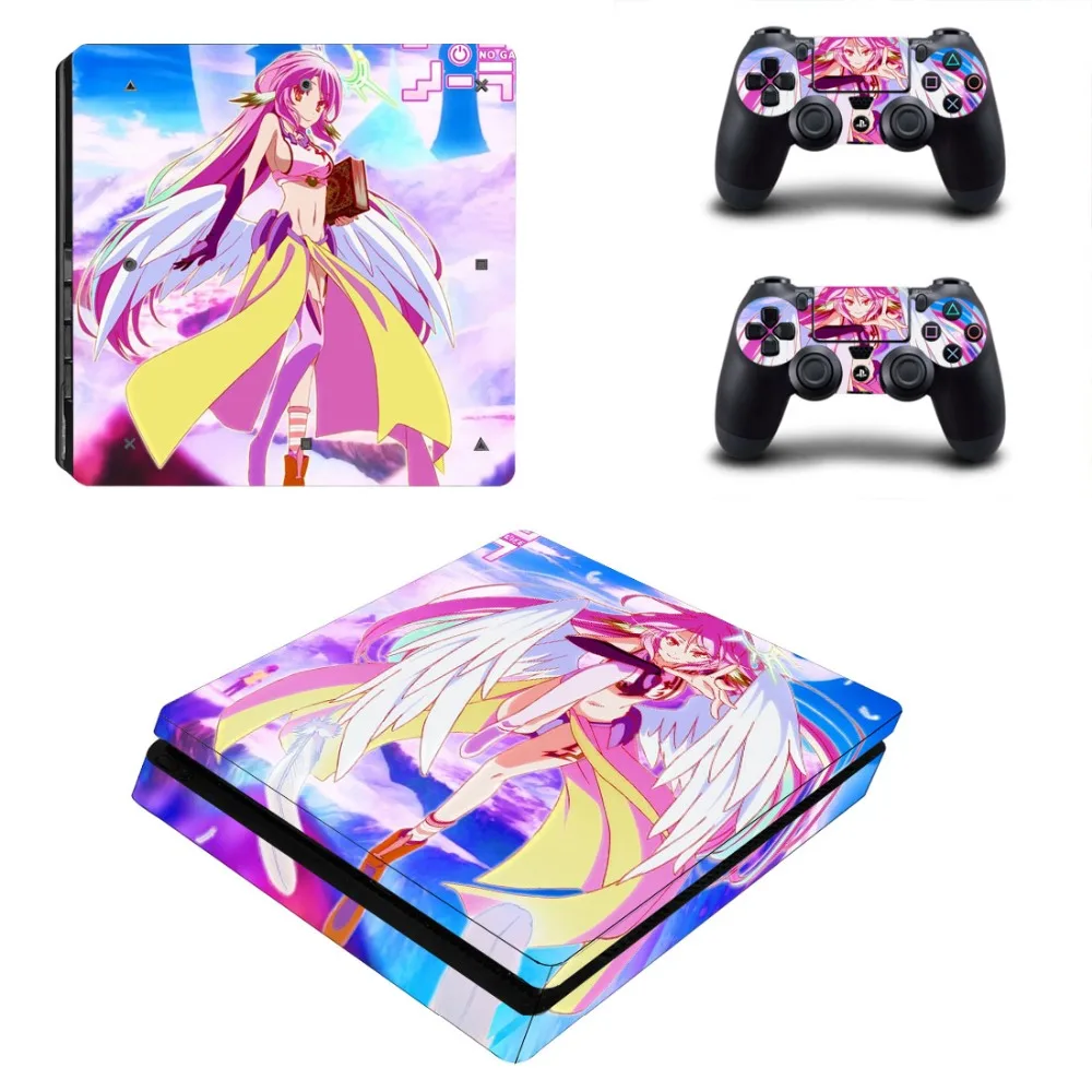 Аниме милая девушка без игры жизни PS4 тонкая Наклейка защитная обложка наклейка