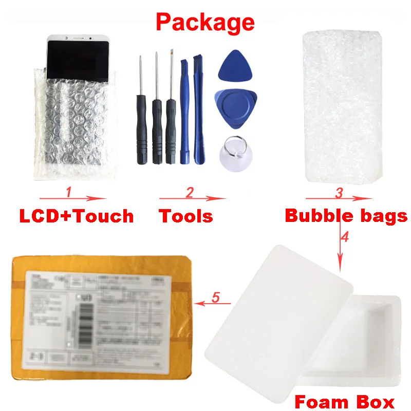 5 7-дюймовый сенсорный экран + 1920x1080 ЖК-дисплей в сборе замена для Oukitel U11 Plus