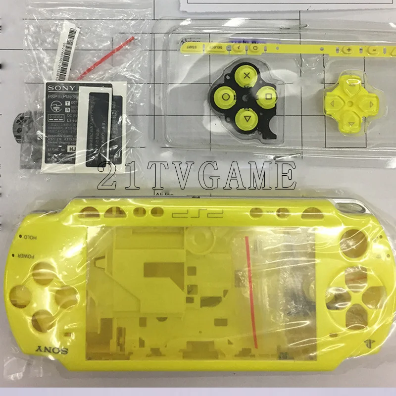Розовый и фиолетовый цвет чехол для psp 2000 полный корпус Корпуса для psp 2000 чехол