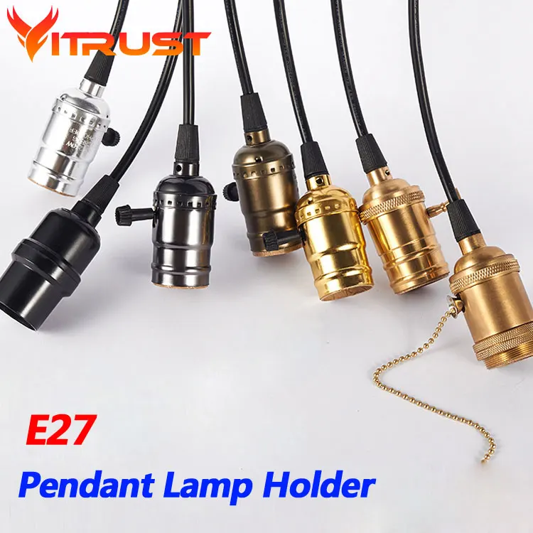Держатель лампы Эдисона Ретро подвесной светильник держатель E27 подвесные