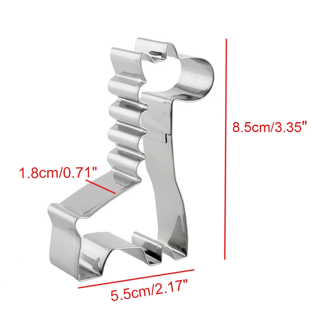 Жираф для нарезки печенья в виде металлическая брошь с животным инструменты