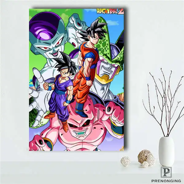 Светло-серый Съемная Фреска домашний декор es плакат топ продаж Dragon Ball Z Гоку аниме плакат#190114s07 - Цвет: Светло-серый