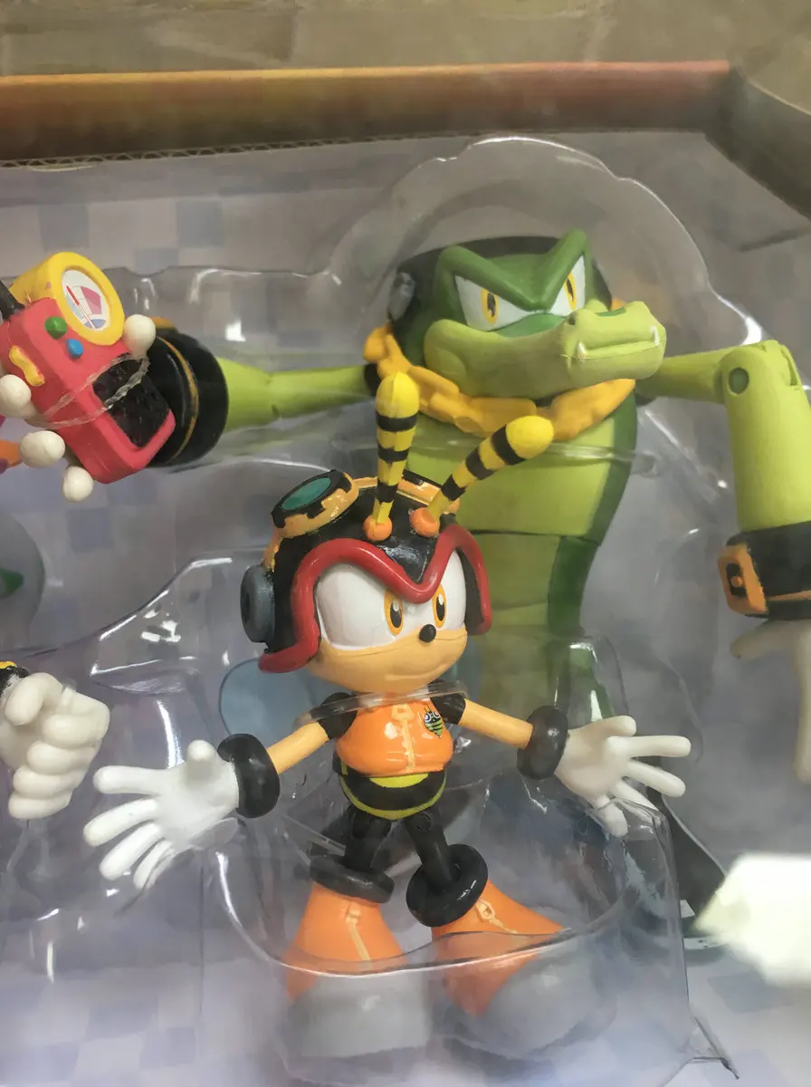 Новинка в коробке Sonic TEAM CHAOTIX 3 шт набор экшен-фигурок эксклюзивный Charmy Bee