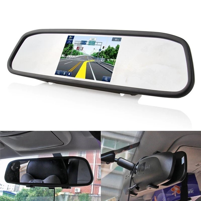 YuanTing Универсальный 5 &quotLCD зеркало заднего вида Автомобильный монитор ночное