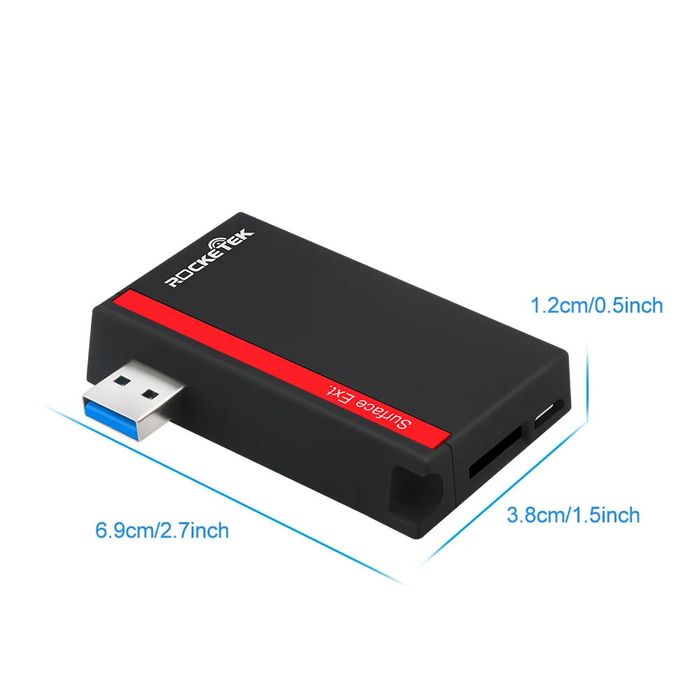 Игровая мышь Rocketek usb 3,0 Мульти устройство чтения карт памяти Адаптер для SD/TF micro sd Microfoft Surface Pro 3/4/5/6 концентратора компьютерные аксессуары