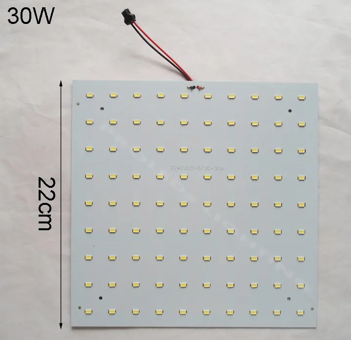 Новое поступление; комплекты Сделай Сам 2 года гарантии 5730SMD 20 Вт, 30 Вт, 40 Вт, светодиодный панельный светодиодный Квадратная тарелка PCB светодиодный techo светильники 220V 230V 240V