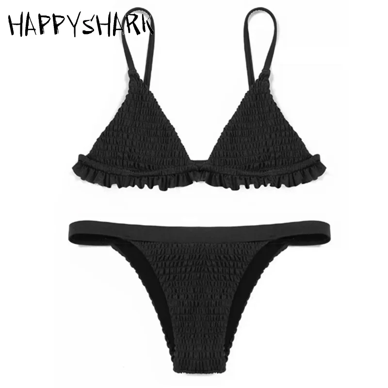 Женский купальник HAPPYSHARK сложное бикини с пуш апом цвета: винно красный