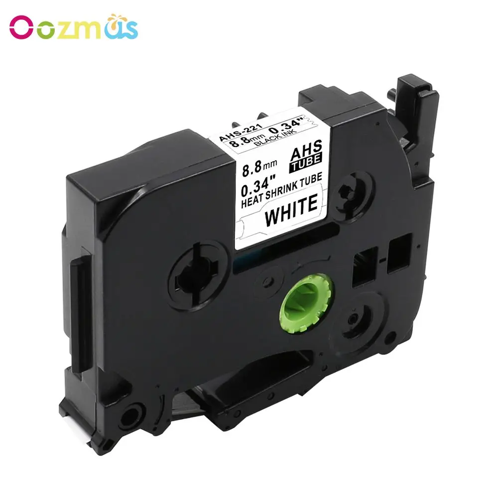 9mm Black on White Совместимый с HSe-211 HSe221 HS-231 HS241 HS251 HS611 HS621 HS631 HS641 HS651 терм усадочная трубка для запечатанных лент - Цвет: 9mm Black on White