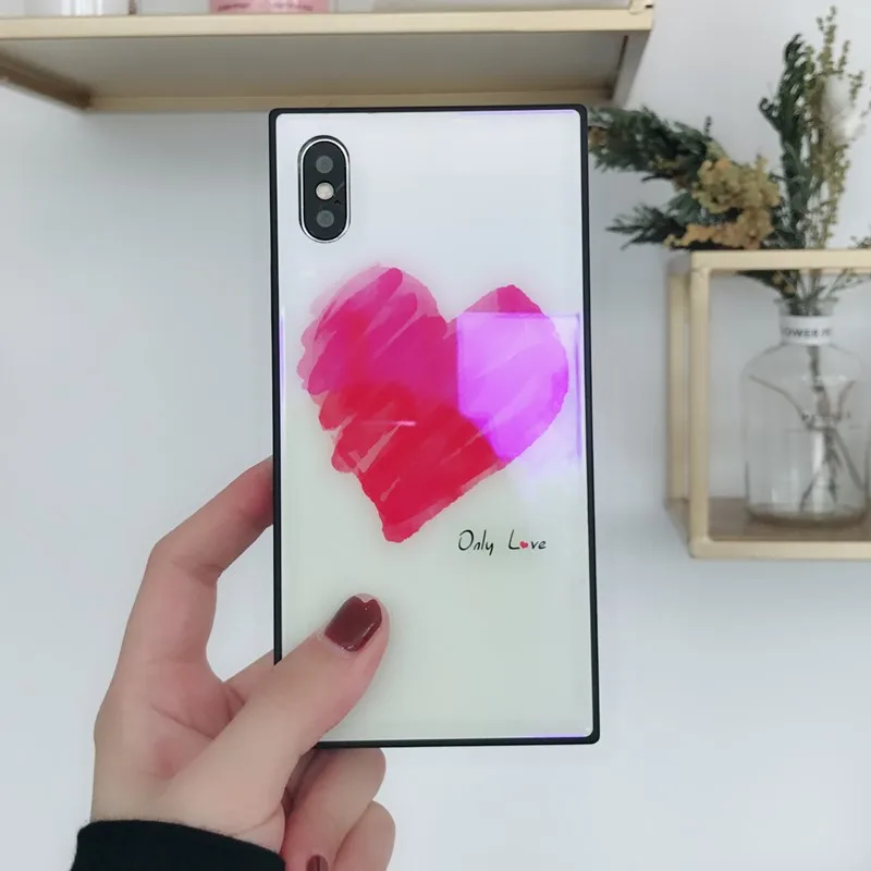 Чехол FTAIDKJ из закаленного стекла для iPhone X 7 8 Plus 6 6S | Мобильные телефоны и