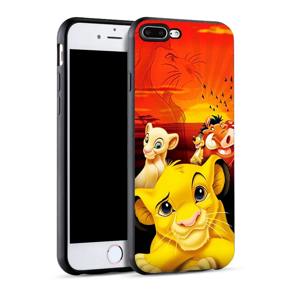 Hakuna Matata Король Лев черный мягкий силиконовый чехол для телефона для iPhone X 11 Pro 5S XR XS Max 6 6S 7 8 Plus чехол Fundas Capinha Coque - Цвет: SJK2091011HB