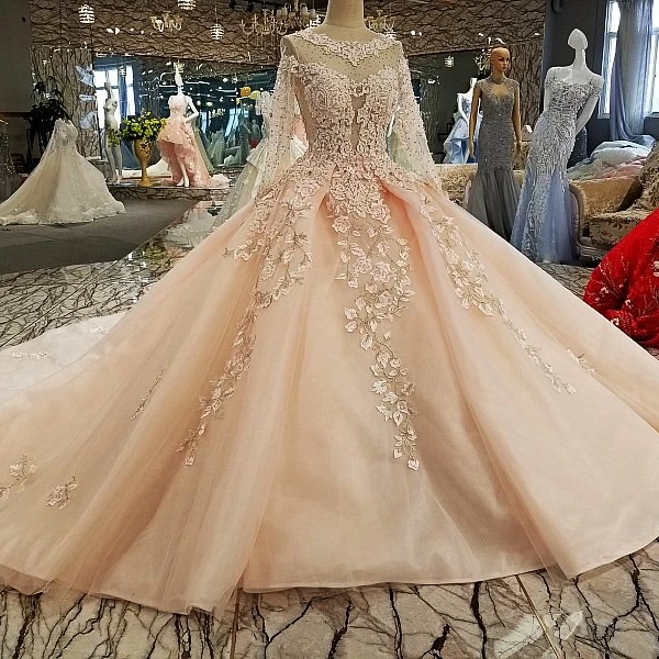 00322 vestido de festa прозрачное бальное платье с аппликацией сзади длинными рукавами и
