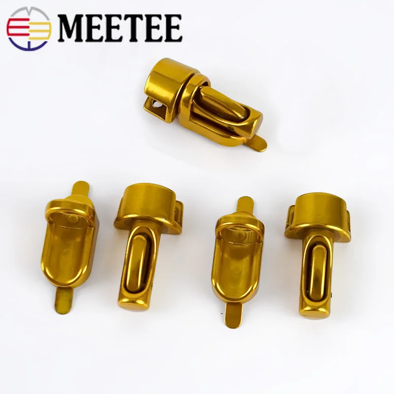 2 шт. Meetee металлическая застежка поворотный замок поворотные замки для DIY сумки ручной работы аксессуары кошелек сумочка аппаратная часть закрытие E6-15