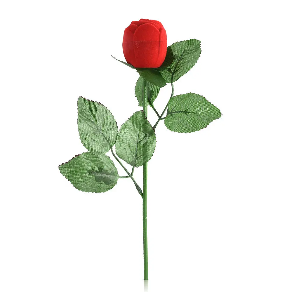 2 шт красная роза кольцо коробка Свадьба на День Валентина обручальное ювелирное