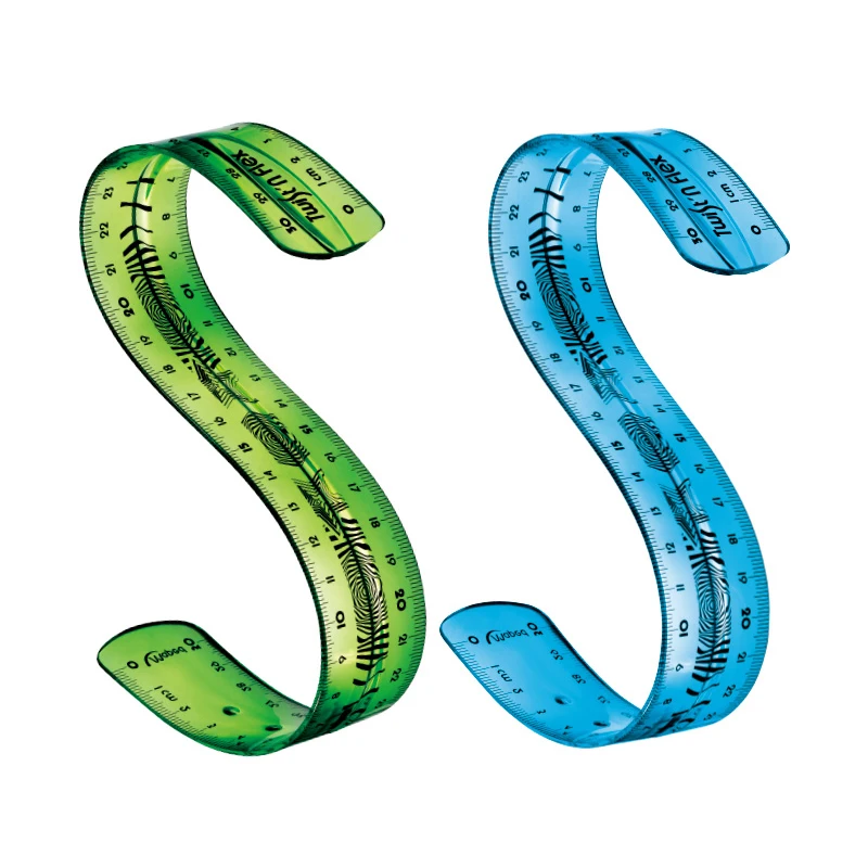 Супер мягкая линейка дети могут сгибать Канцтовары для студентов художественной