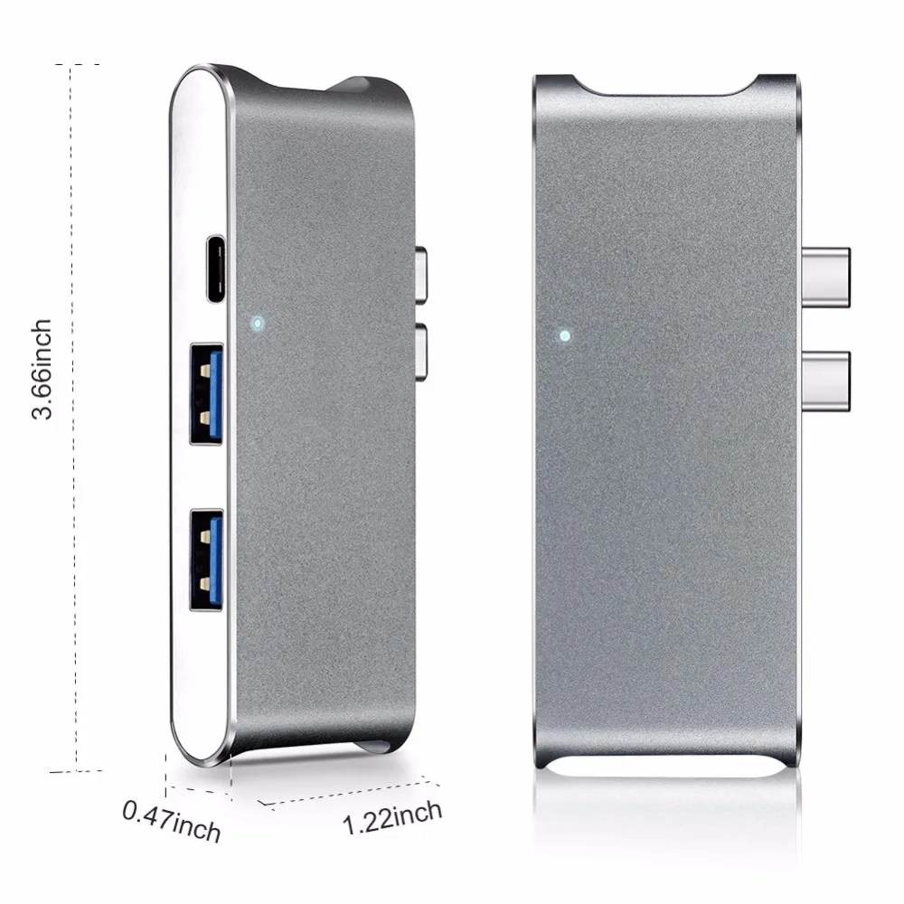 USB c концентратор HDMI 4 К Thunderbolt 3 адаптер Тип док C ключ с SD TF пройти через зарядки для