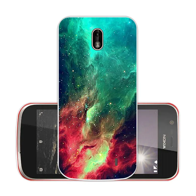 4.5 inch Nebula Case for Nokia 1 2018 DIY Silicone Phone Cases Funda Transparent Soft TPU Back Cover Capa |