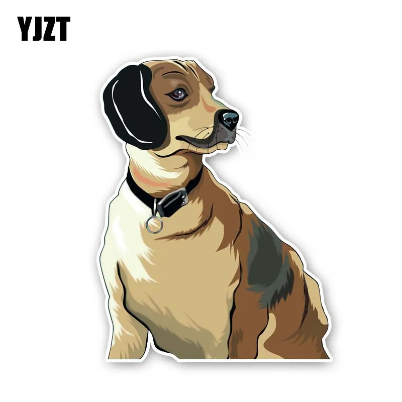 

YJZT, 11,2 см * 14,6 см, умная собака из ПВХ, фотонаклейка 12-300193