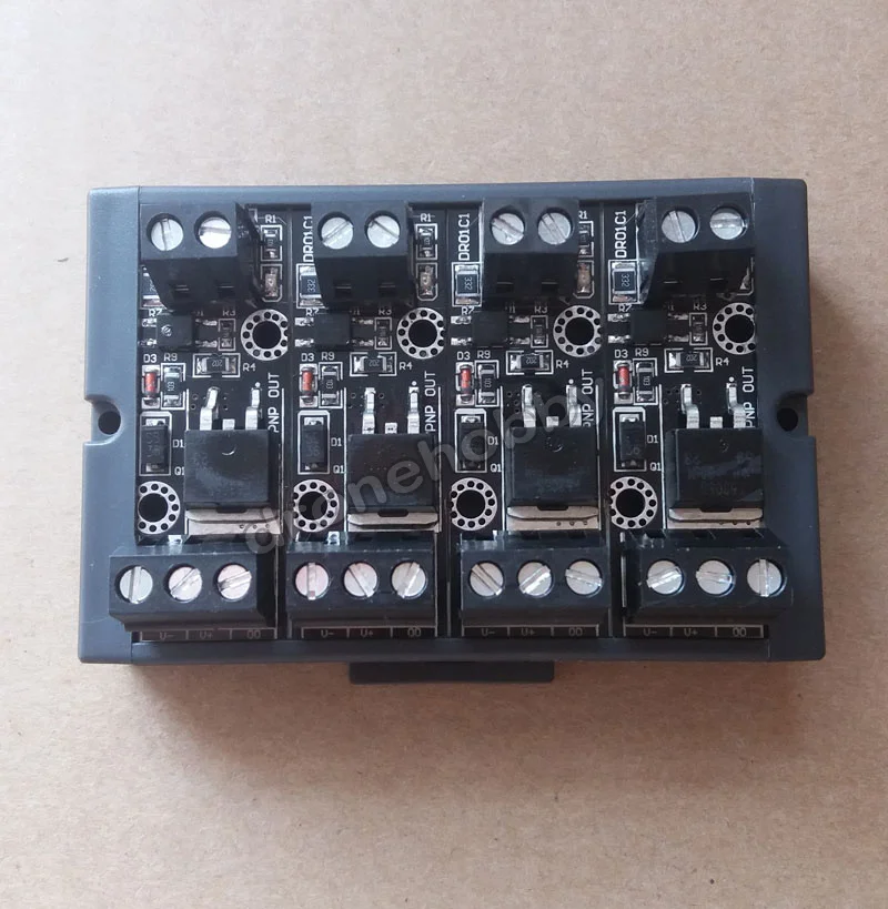 

4 way with rail shell PLC DC amplifier board can be directly driven solenoid valve hydraulic valve