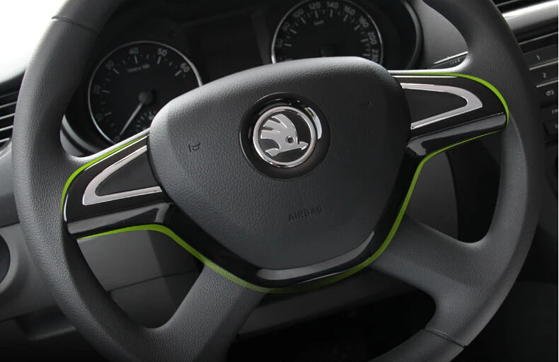 Кольцо на руль автомобиля отделка интерьера для skoda octavia 2014 superb yeti rapid|steer ring|wheel
