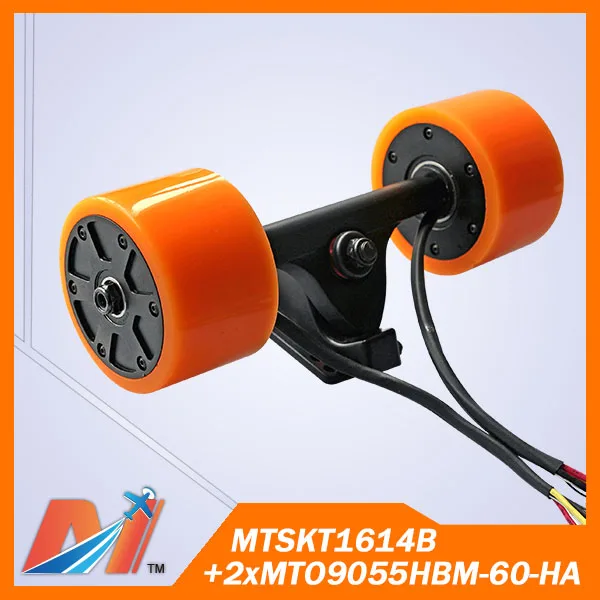 Maytech (3 шт.) Электрический Лонгборд комплект 1 шт. грузовик с 2 оранжевый 90 мм