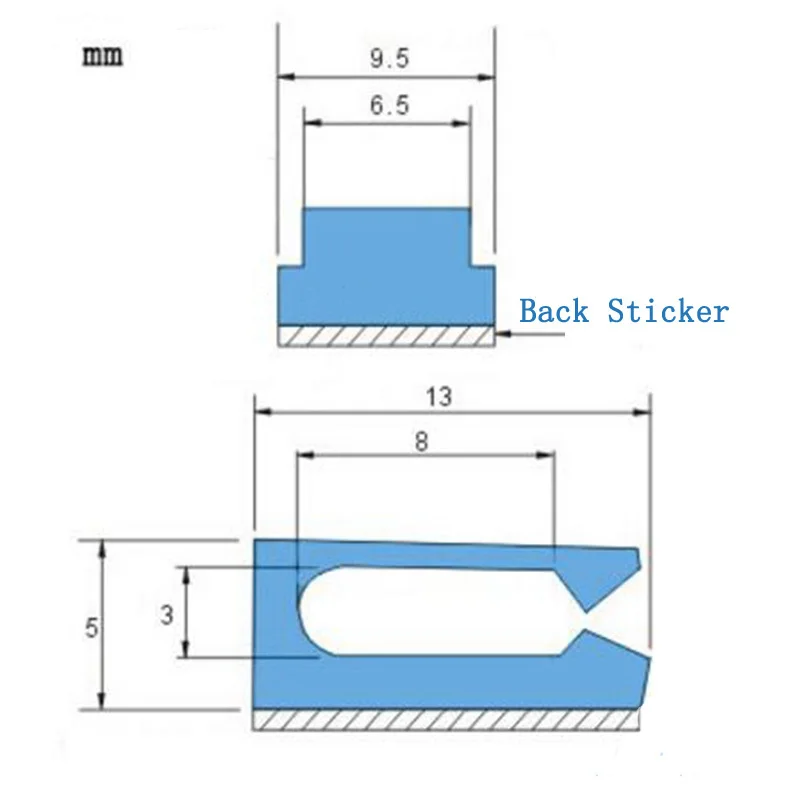 

10Pcs Servo Cable Safety Buckle Clip with Double Sided Foam Adhesive Tapes for RC Models Accessories Accs
