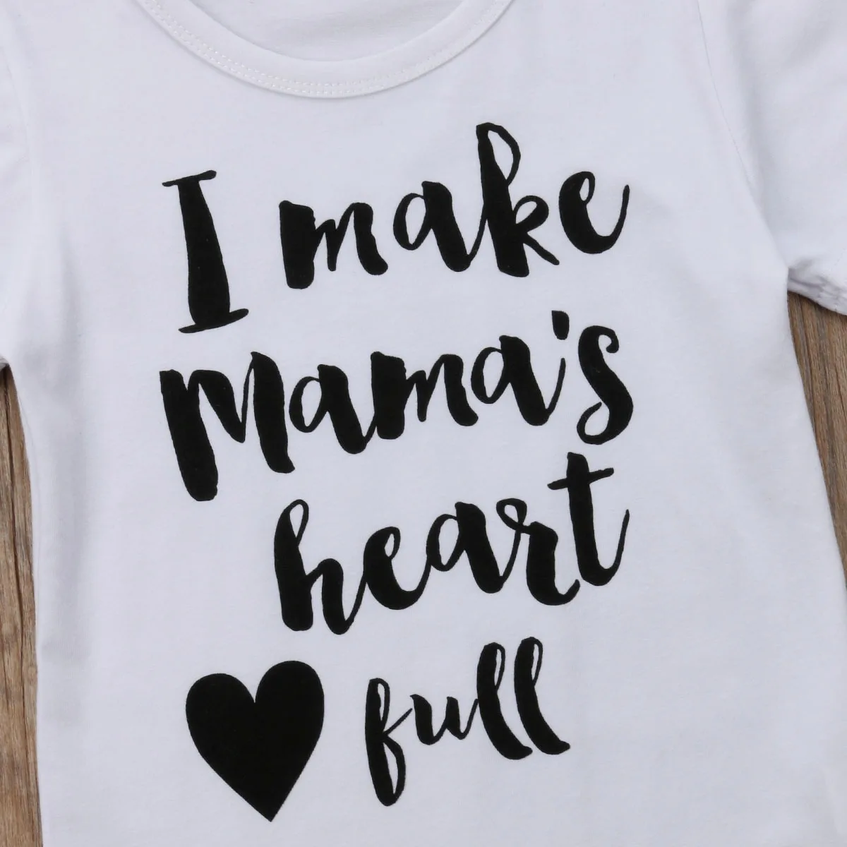Toddler Baby Girls Boys Kids Summer Causal T-Shirts O Neck Short Sleeve Letter Print White Pullover Cotton Tops | Детская одежда и
