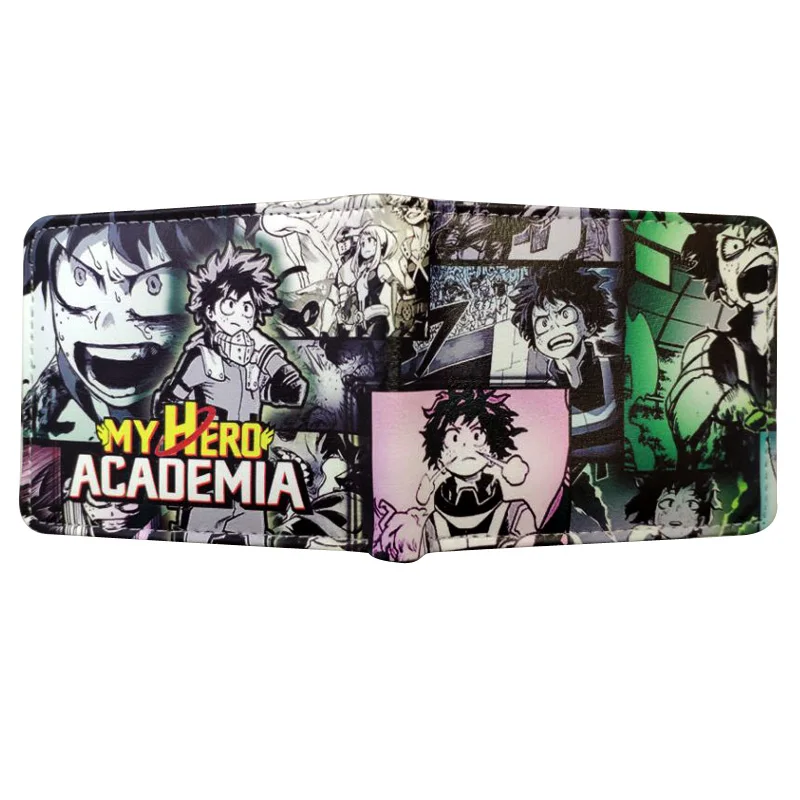 Кошелек аниме мой герой Academy Izuku Midoriya персональный кошелек с окошком ID молния монета Карманный с отделениями для карт слот - Цвет: MHA-06