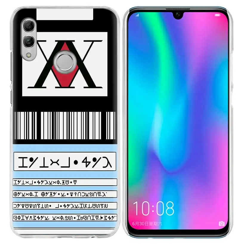 04 Чехол Hunter x Hunter Для huawei Honor 8X Y9 20 9 10 Lite Play 8C 8A Pro V20 20i Y6 Y7 Y5 Жесткий PC аниме чехол для телефона - Цвет: 04
