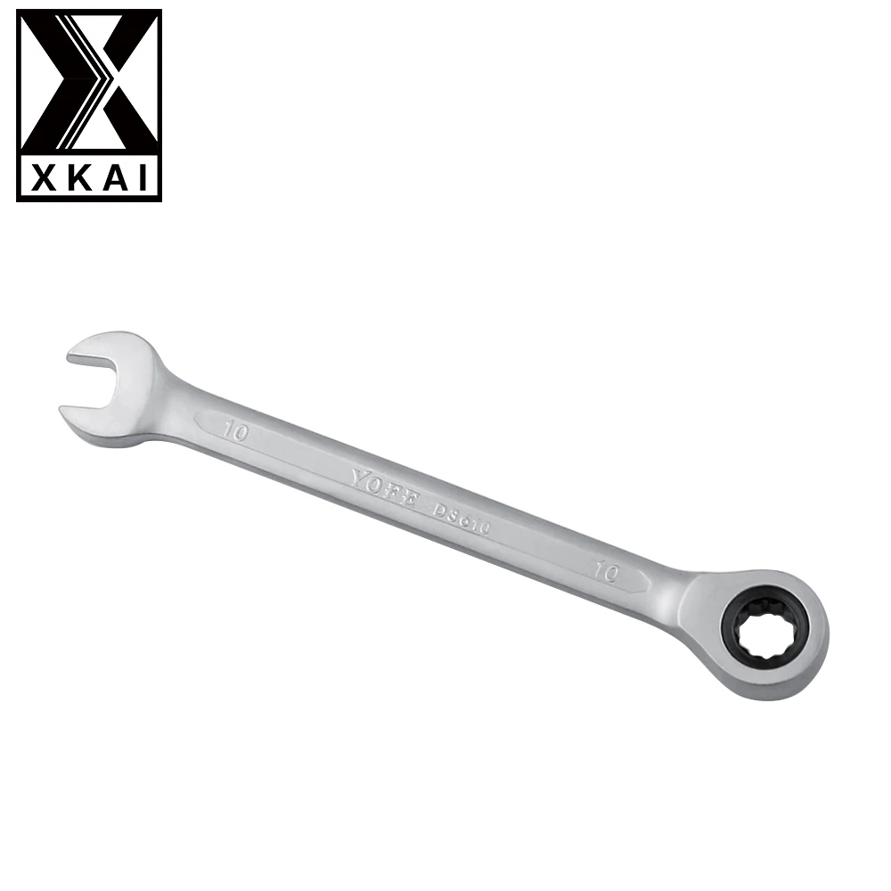 XKAI 10 мм Трещоточный гаечный ключ комбинированный набор ключей трещотка Скейт