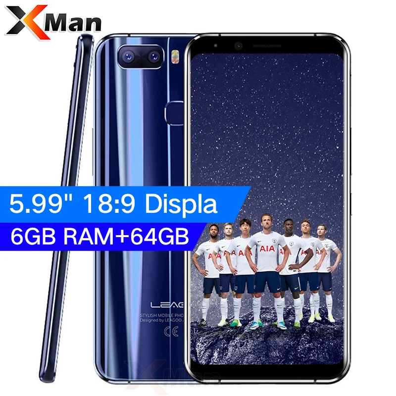 Оригинальный LEAGOO S8 Pro полный Экран 5 99 дюйма 6G RAM 64G ROM Android 7 0 MTK6757 Восьмиядерный