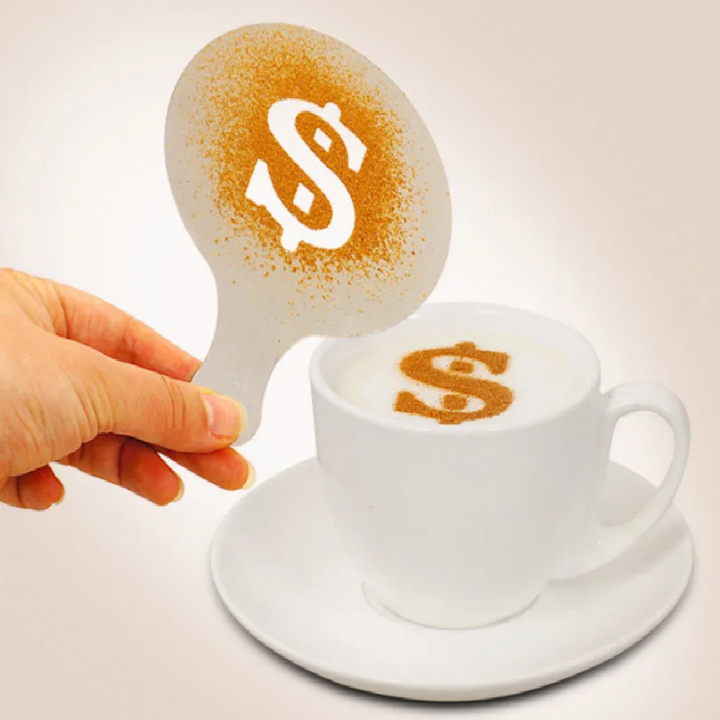 Печатная форма из нержавеющей стали 16 шт. для приготовления кофе трафаретная